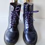 Dr Martens 1460 8 hole pascal purple ankle boots UK6.5 US8.5 EU40 Image 2
