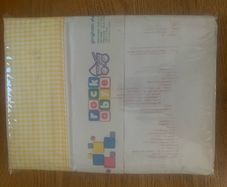 Gingham baby sheet set