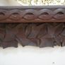 Antique Hand-carved Wooden Plate Rack Image 4