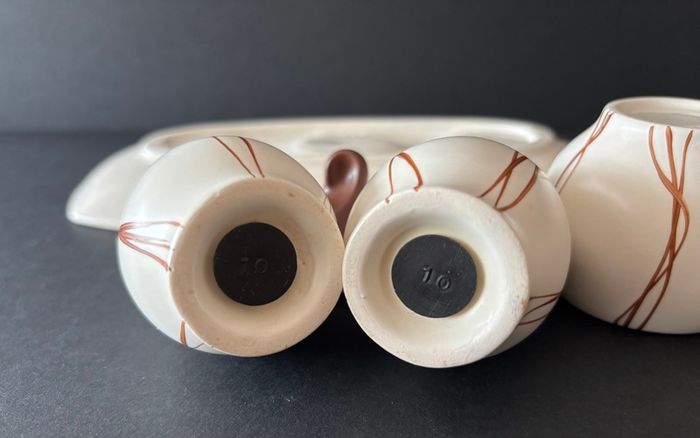 Vintage Carlton Ware Salt, Pepper and Mustard Pot Set