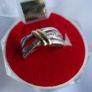 Vintage 9Ct Yellow Gold 375 and Sterling Silver 925 Ring,  Hallmarked 375 - 925  , 3,74g size N1/2 Image 3
