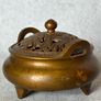 Chinese Incense Burner - Bronze, Signed Image 4