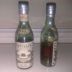 Pinet Castillon Three Star Cognac Bottle. Vintage.
