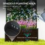 Outdoor Metal Planter, with Back Trellis - Black Image 6