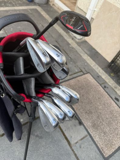 LEFT HANDED IRONS plus 2 wedges and 4 hybrid