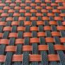 Vintage MidCentury  woven foot Stool Image 5