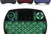 Upgraded Backlight Mini Wireless Keyboard, 2.4 G Portable LED Keyboard with Touchpad Mouse for Windows, Android/Google/Smart TV, Linux,Windows,Mac