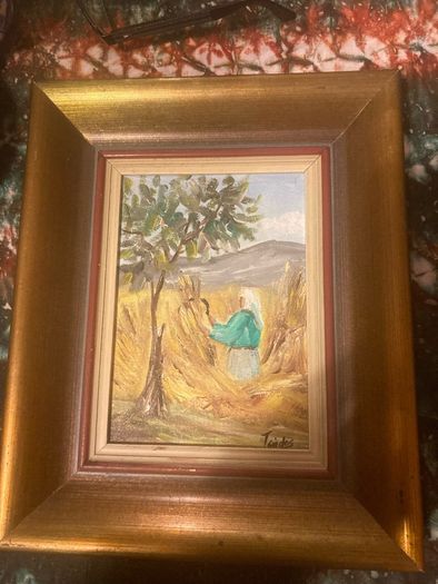 oil paintings framed set of two free postage