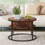 Round Coffee Table,Lift Top Coffee Tables for Living Room Image 2