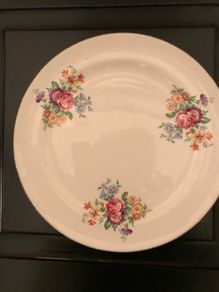 Vintage White Decorative Plate