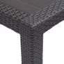 Garden Table Brown 220x90x72 cm Plastic Rattan Look Image 5
