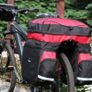 ROSWHEEL Cycling 60L Bicycle Double Side Bike Rear Rack Bag Tail Seat Pannier Image 4