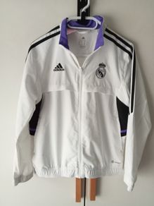 Real Madrid Adidas 2022 White Full Zip Jacket