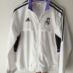 Real Madrid Adidas 2022 White Full Zip Jacket