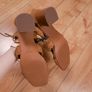 Zara Brown Tan Woven Lace-Up Gladiator Block Heel Sandals 6UK/39EU Image 7