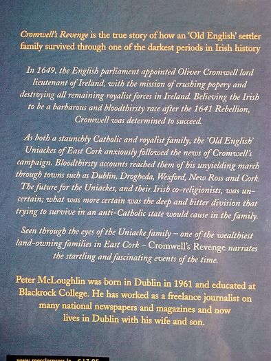 Cromwell's revenge A true story Ireland Irish history Uniacke Cork