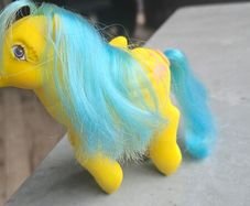 Tall Tails Tales Giraffe Happy Tails Ponies HTF MLP G1 My Little Pony