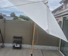 Outsunny 3M Parasol with  base/ Sun umbrella/ Garden parasol