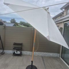 Outsunny 3M Parasol with  base/ Sun umbrella/ Garden parasol