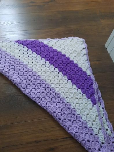 Pram blanket handmade