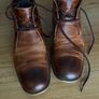 Gravel Leather Chukka Boots Base London Image 2