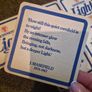Rare 1980s Guinness Light Beer Mats - Complete 6-Mat Literary Series (Pristine Deadstock) Image 3
