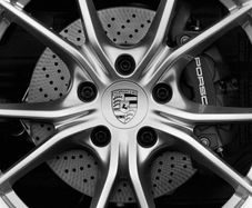 Porsche Center caps 65mm silver