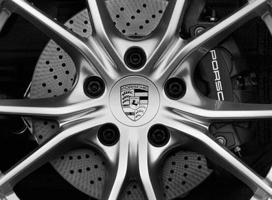 Porsche Center caps 65mm silver