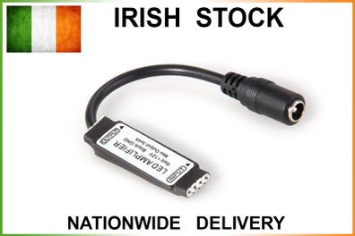 12A NO SOLDERING Signal Booster Amplifier for RGB LED Strip lights DC 12 V - 24 V