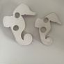 Vintage Wall Hanging Seahorses Image 2