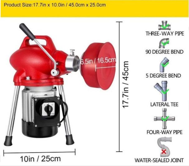 Affordable Electric Drain Pipe Cleaning Machine