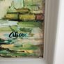 Vintage signed wide eyed picture Spanish Image 4