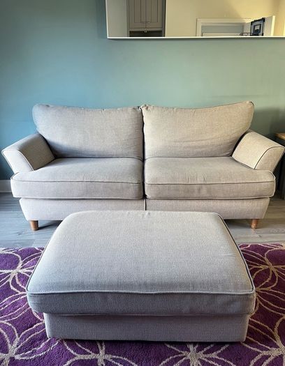 Three Seater Couch w/ separate matching footrest
