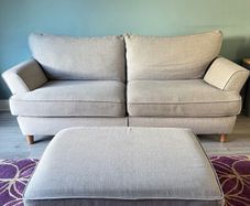 Three Seater Couch w/ separate matching footrest