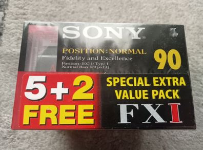 Sony FXI 90 blank audio cassette tapes