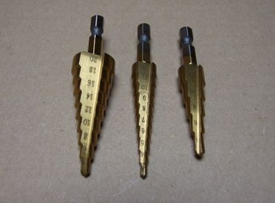 3 Piece Step drill set