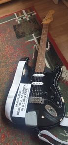 Kurt Cobain Vandalism strat tribute