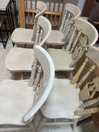 6 x Sturdy Kitchen Dining Chairs - Can Deliver