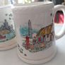 Vintage set of 3 ceramic tea mugs by Carrigaline pottery Image 4