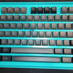 Akko Black&Cyan 197 ASA PBT Keycap Set ISO+ANSI