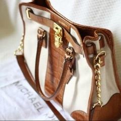 Michael Kors Hamilton Large Crocs Leather Tote Bag