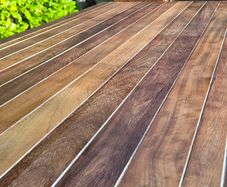 Solid teak table