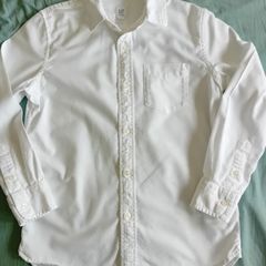 Gap Long sleeved White Cotton Shirt Size L (10-11)