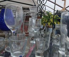 large collection of mixed glassware