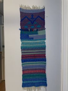 Woven wall hanging