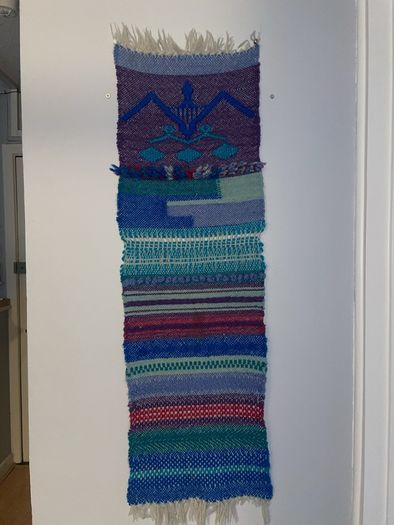Woven wall hanging
