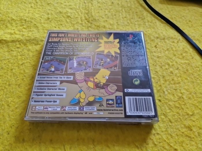 The Simpsons Wrestling PlayStation1 Ps1 PlayStation2 Ps2 Games Original