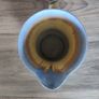 Vintage Large Water Jug Shelley 1930s Yellow Striped Blue Image 8