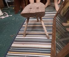Vintage Small Primitive Stool
