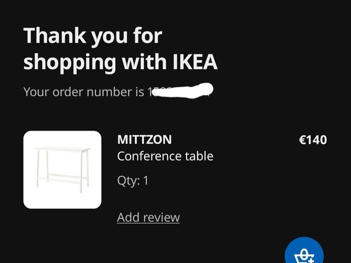 Ikea Mittzon table